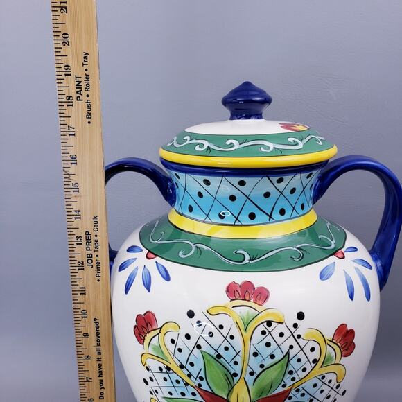 Tabletops Gallery Benito Large Beverage Crock With Lid Dispenser - Picture 15 of 16